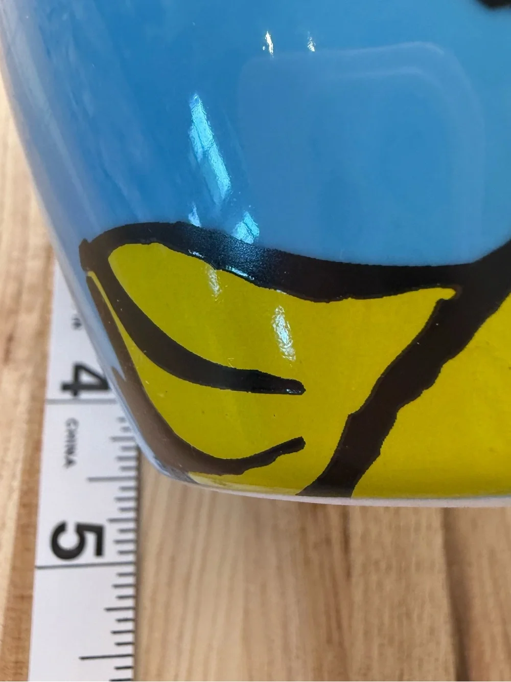Peanuts Woodstock 3D Sculpted Ceramic Coffee Mug Blue & Yellow 16oz